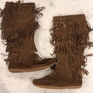 Minnetonka Fringe Boots